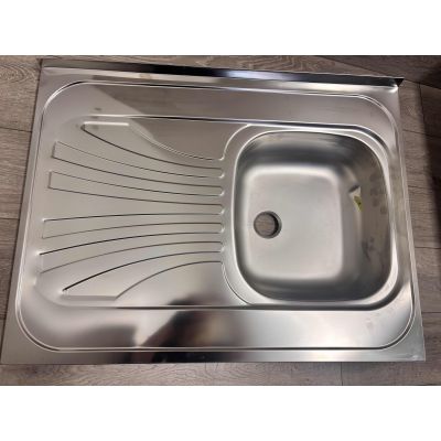 Outlet - Genesis Primal 10 zlewozmywak stalowy 80x60 cm prawy satyna 1009329KF