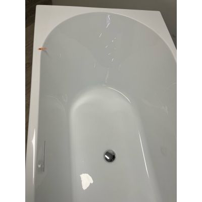 Outlet - Oltens Delva wanna wolnostojąca 170x80 narożna cm prawa biała 11001000