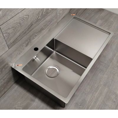 Outlet - Alveus Concept 30 zlewozmywak 78x48 cm lewy stal satyna 1124384