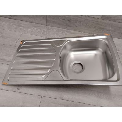 Outlet - Alveus Basic 170 zlewozmywak stalowy 78x43,5 cm satyna 1136539