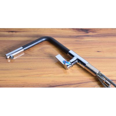 Outlet - Franke Neptune bateria kuchenna chrom/czarna 115.0373.945