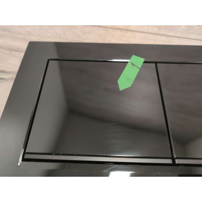 Outlet - Geberit Omega20 przycisk spłukujący do WC czarny 115.080.DW.1