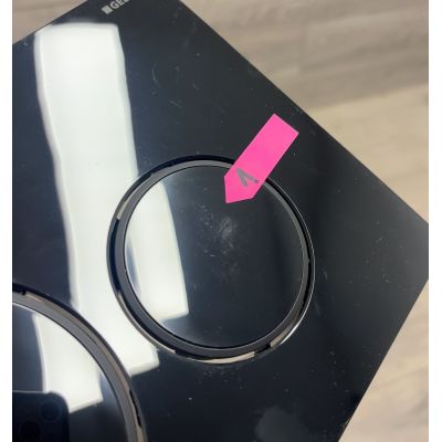 Outlet - Geberit Sigma20 przycisk spłukujący czarny połysk/czarny mat 115.882.DW.1