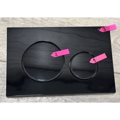Outlet - Geberit Sigma20 przycisk spłukujący czarny połysk/czarny mat 115.882.DW.1