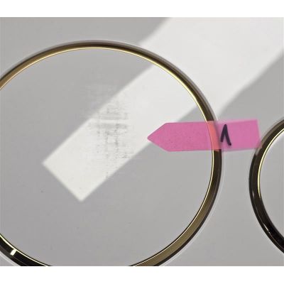 Outlet - Geberit Sigma przycisk spłukujący do WC biały-złoty 115.882.KK.1