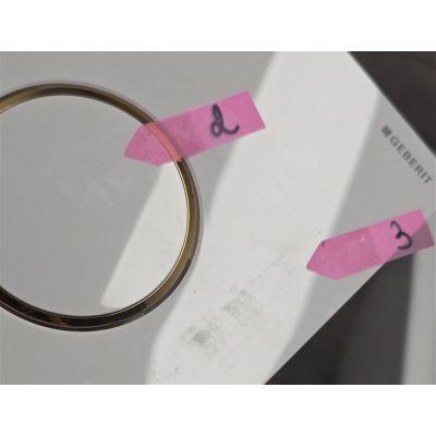 Outlet - Geberit Sigma przycisk spłukujący do WC biały-złoty 115.882.KK.1