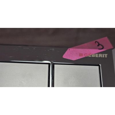 Outlet - Geberit przycisk spłukujący do WC chrom błyszczący-chrom mat 116.051.KA.1