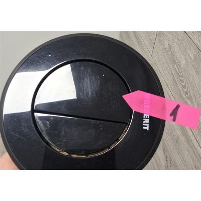 Outlet - Geberit Typ10 przycisk spłukujący WC czarny/czarny mat 116.055.DW.1
