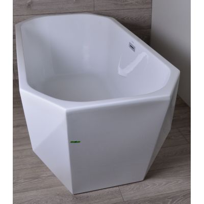 Outlet - Oltens Stygg wanna wolnostojąca 160x73 cm owalna akrylowa biały połysk 12005000