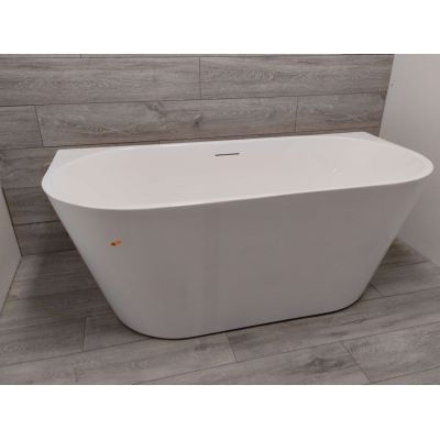 Outlet - Oltens Delva wanna przyścienna 150x70 cm owalna biała 12018000