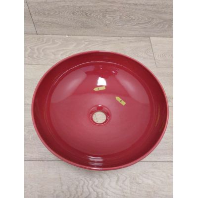 Outlet - Bocchi Sottile Slim Line umywalka 37,9x37,9 cm okrągła nablatowa 1494-072-0125