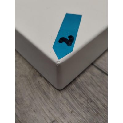 Outlet - Oltens Bergytan brodzik 100x80 cm prostokątny RockSurface biały 15100000