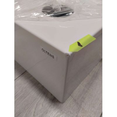 Outlet - Oltens Vindel brodzik 90x90 cm półokrągły akrylowy biały 16004000