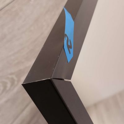 Outlet - Elita lustro prostokątne 120x80 cm rama czarna 167584