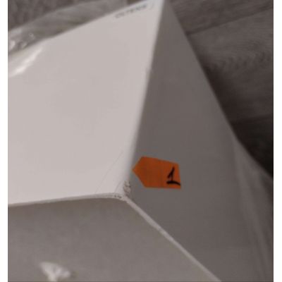 Outlet - Oltens Vindel brodzik 90x90 cm kwadratowy akrylowy biały 17004000