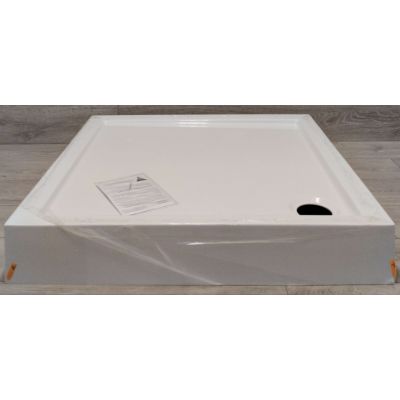 Outlet - Oltens Vindel brodzik 90x90 cm kwadratowy akrylowy biały 17004000