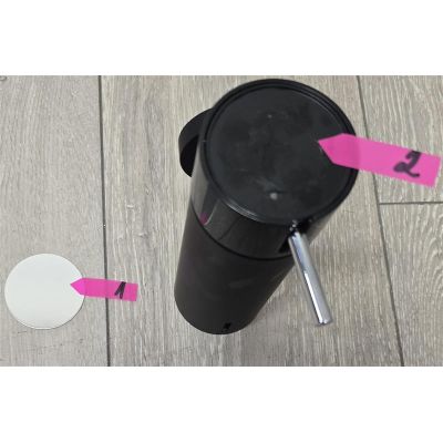 Outlet - Stella dozownik do mydła 150 ml ścienny czarny mat/stal polerowana 17.020-BC