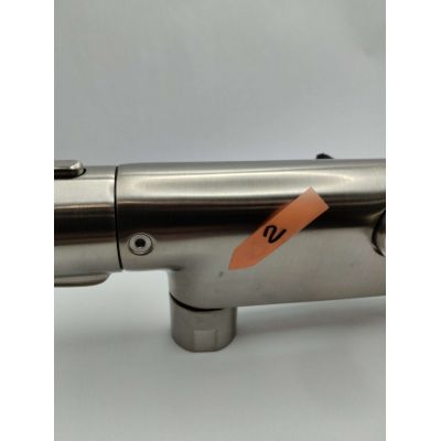 Outlet - Tres Over-Wall zestaw prysznicowy ścienny termostatyczny z deszczownicą stal 19039314AC