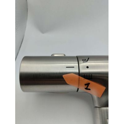 Outlet - Tres Over-Wall zestaw prysznicowy ścienny termostatyczny z deszczownicą stal 19039314AC