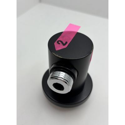 Outlet - Kludi Nova Fonte Puristic przyłącze kątowe czarny mat 2054339-15