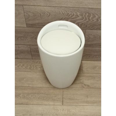 Outlet - Wenko Candy kosz na pranie 2w1 biały 20631100