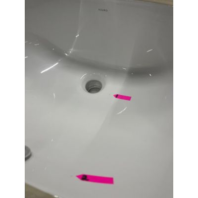 Outlet - Ksuro 109 umywalka 49,5x35 cm owalna podblatowa biała 20814000