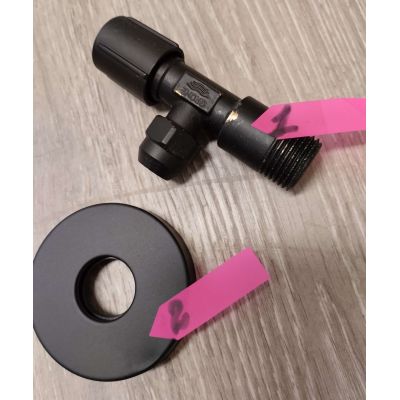 Outlet - Grohe zawór kątowy czarny mat 220732430