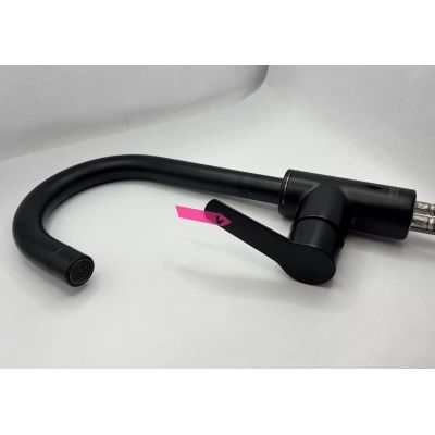 Outlet - Grohe Start bateria umywalkowa stojąca wysoka czarny mat 242032432