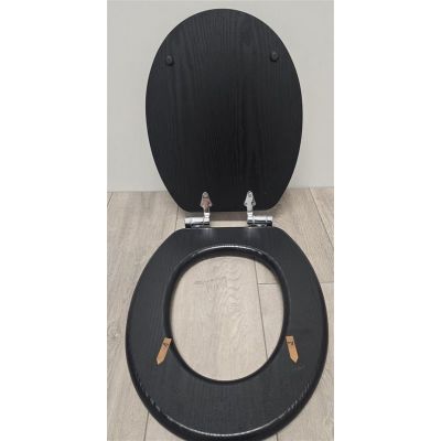 Outlet - Tiger Blackwash deska sedesowa wolnoopadająca czarna 252030746