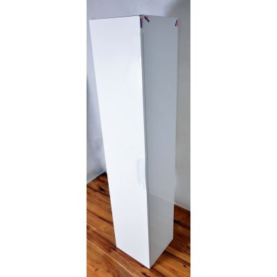 Outlet - Defra Flou szafka 170 cm wisząca wysoka biały połysk 259-C-03503