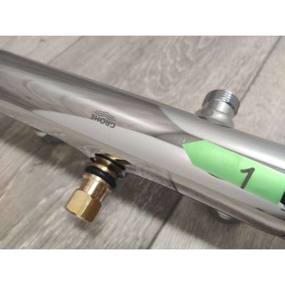 Outlet - Grohe Vitalio Comfort zestaw prysznicowy ścienny termostatyczny z deszczownicą StarLight Chrome 26696001