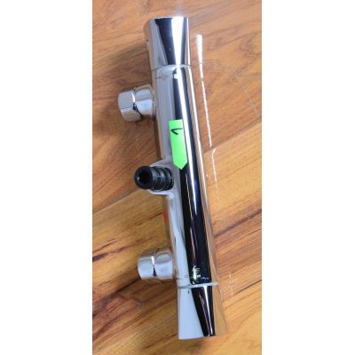 Outlet - Hansgrohe Crometta 160 Showerpipe EcoSmart zestaw prysznicowy ścienny termostatyczny biały/chrom 27265400