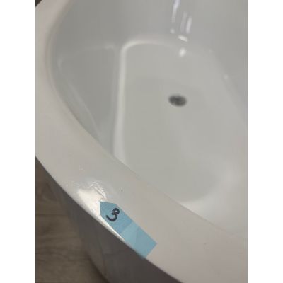 Outlet - Ksuro 03 wanna wolnostojąca 170x80 cm narożna lewa akrylowa biała 31001000