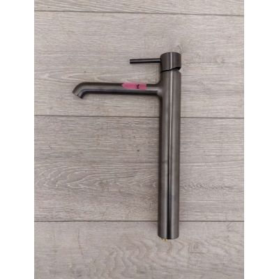Outlet - Oltens Molle Slim bateria umywalkowa stojąca wysoka grafit 32403400