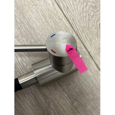 Outlet - Quadron Maggie bateria kuchenna stojąca stal/czarna 3323503BL