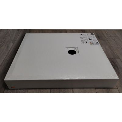 Outlet - Schedpol New Horizons White Stone brodzik 90x80 cm prostokątny biały 3.3355/B/ST-M2