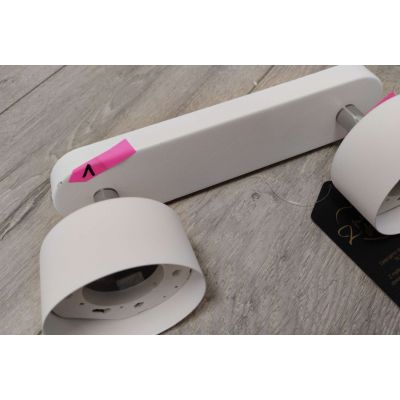 Outlet - TK Lighting Clark White lampa podsufitowa 2x10W biała/chrom 3395