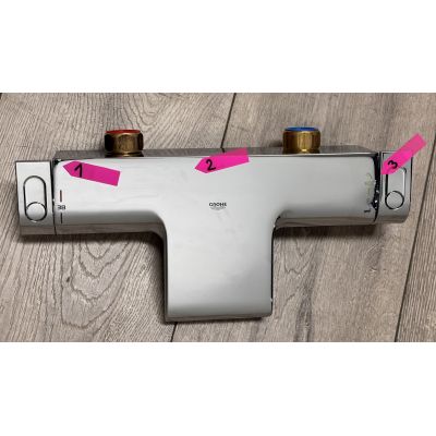 Outlet - Grohe Grohtherm 2000 bateria wannowo-prysznicowa ścienna termostatyczna StarLight Chrome 34464001