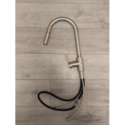 Outlet - Oltens Litla bateria kuchenna stojąca z wyciąganą wylewką nikiel 35204910