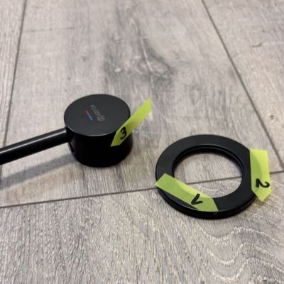 Outlet - Kludi Bozz bateria umywalkowa podtynkowa czarna 382443976