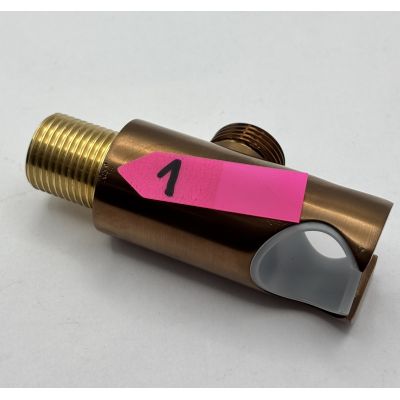 Outlet - Oltens Hvita przyłącze kątowe z uchwytem miedź szczotkowana 39304610