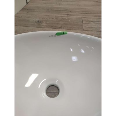 Outlet - Oltens Etne umywalka 40x33 cm owalna nablatowa biała 40313000
