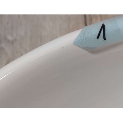 Outlet - Oltens Hamnes umywalka 47,5x34 cm nablatowa owalna z powłoką SmartClean biała 40809000