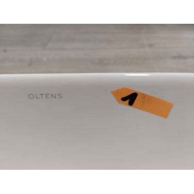 Outlet - Oltens Hamnes Thin umywalka 60,5x41,5 cm nablatowa owalna z powłoką SmartClean biała 40820000