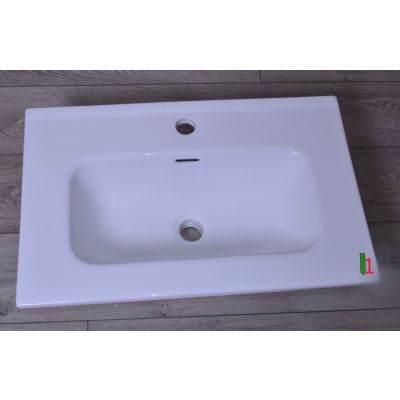 Outlet - Oltens Jog umywalka 61x39 cm meblowa prostokątna biała 41203000