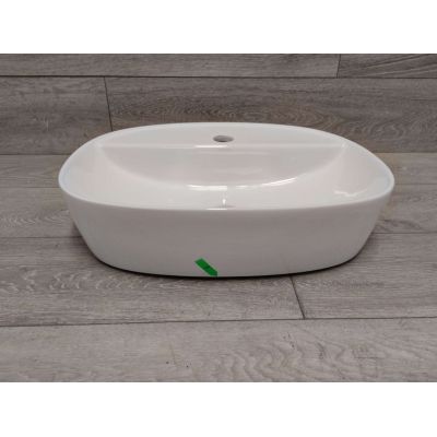 Outlet - Oltens Hamnes Thin umywalka 51x39 cm owalna nablatowa biała 41313000