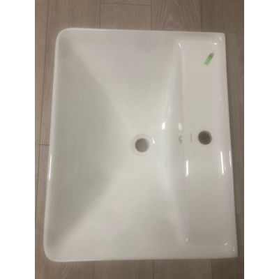 Outlet - Oltens Kolma umywalka 61x47,5 cm wpuszczana prostokątna z powłoką SmartClean biała 41708000