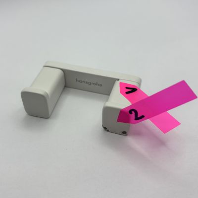 Outlet - Hansgrohe AddStoris haczyk na ręcznik podwójny biały mat 41755700