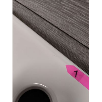 Outlet - Oltens Hyls umywalka 47 cm nablatowa kwadratowa z powłoką SmartClean biała 41809000