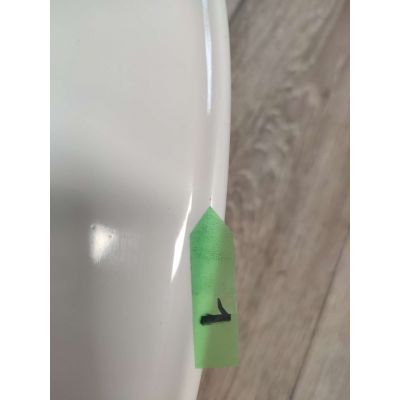 Outlet - Oltens Hamnes Thin umywalka 51x39 cm nablatowa owalna z powłoką SmartClean biała 41813000